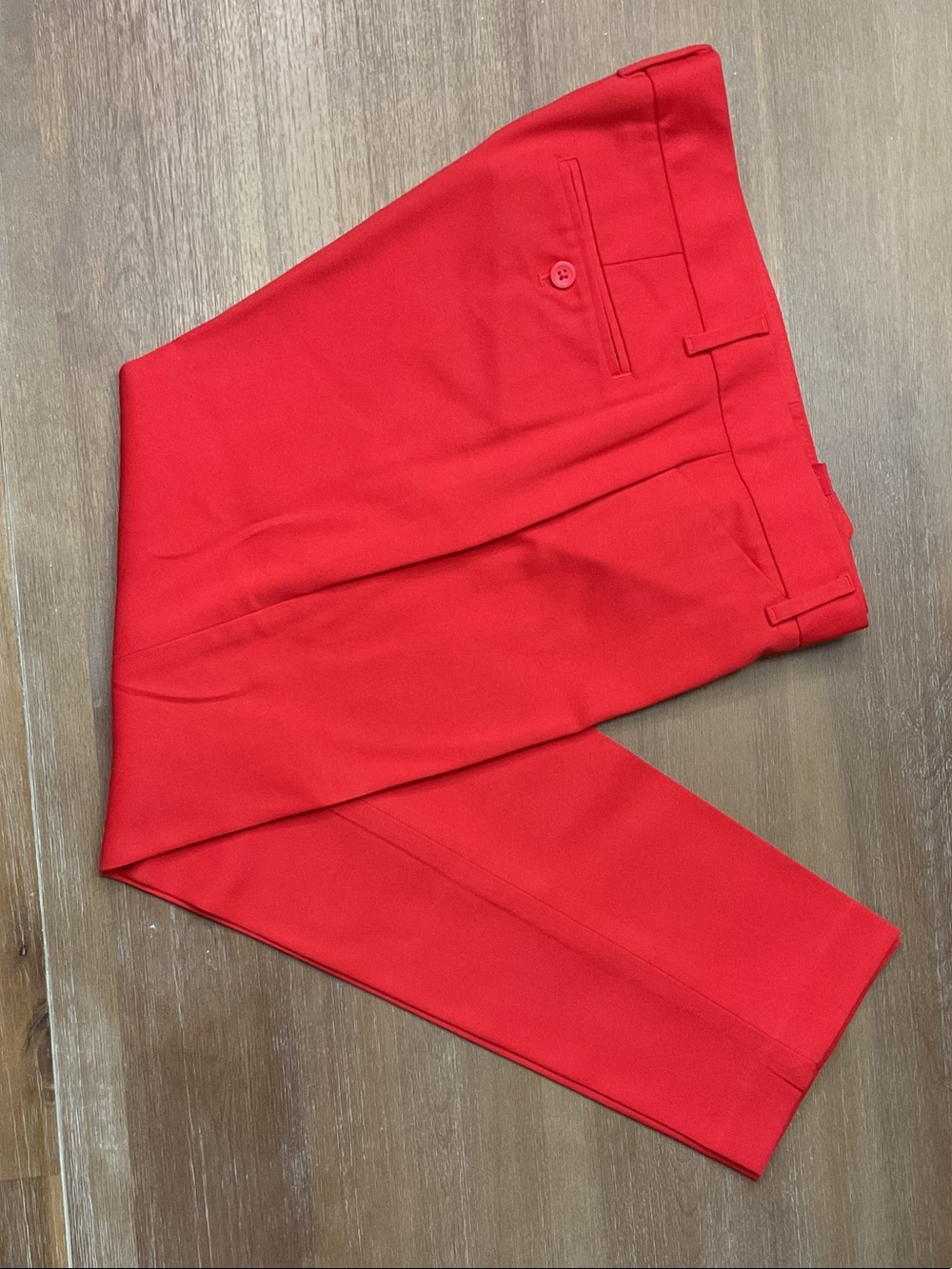 GAP Women's Red Ankle Cropped Dress Pants